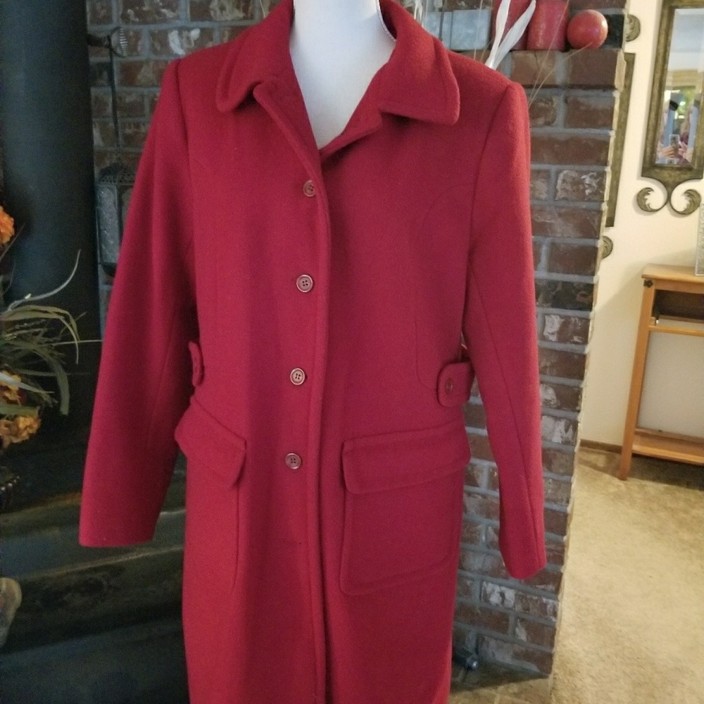 Moda International Red Wool Jacket - image 3